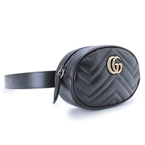 グッチ ベルト バッグ レディース GUCCI GGマーモント キルティングレザー 黒 ブラック 476434 DSVRT 1000 