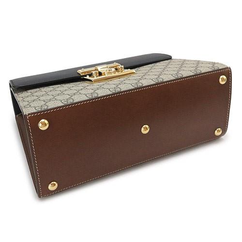 グッチ ハンドバッグ GUCCI 2WAYショルダーバッグ GGスプリーム キャンバス レザー ベージュ×エボニー×ブラック×ブラウン 453188 KLQJG 9785 