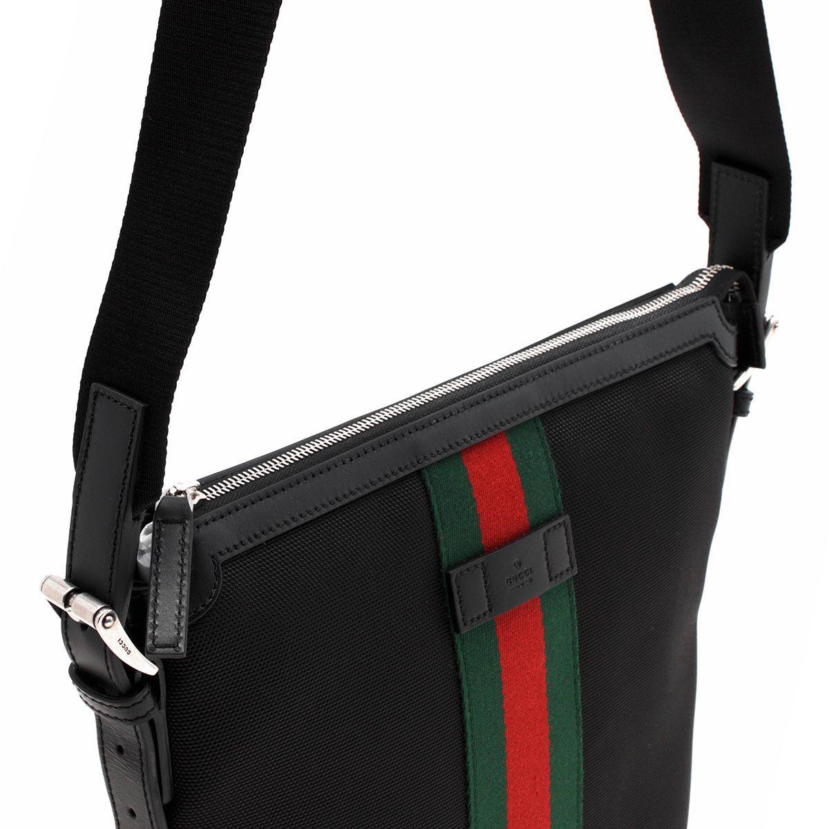 グッチ GUCCI ショルダーバッグ ウェブバンド スモール WEB SMALL ブラック  メンズ 387111 KWT7N 1060