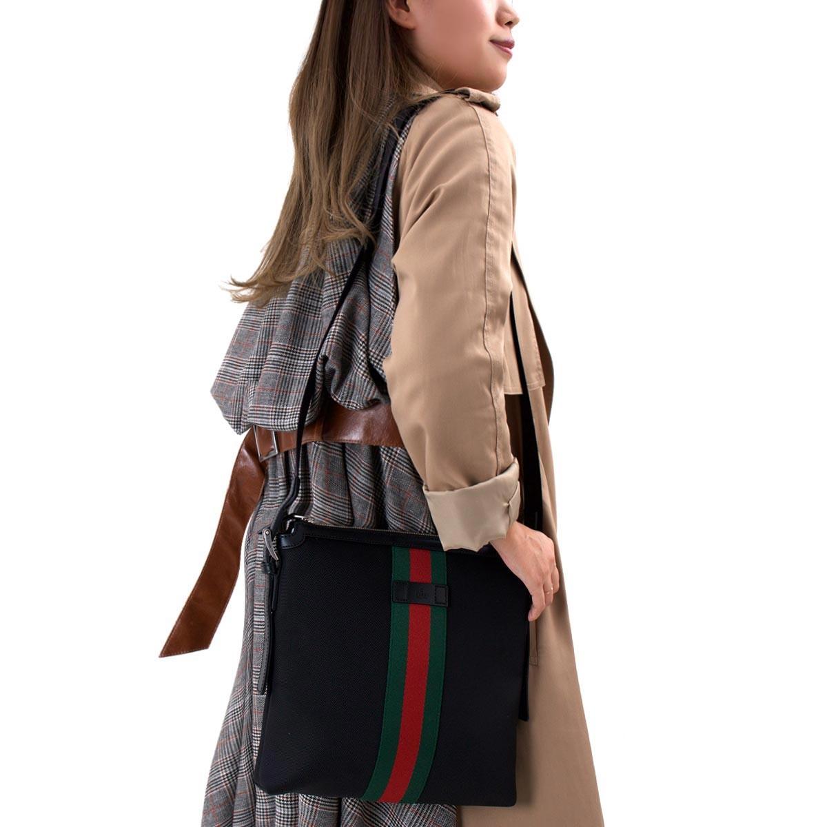 グッチ GUCCI ショルダーバッグ ウェブバンド スモール WEB SMALL ブラック  メンズ 387111 KWT7N 1060