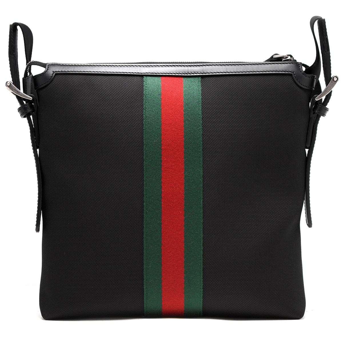 グッチ GUCCI ショルダーバッグ ウェブバンド スモール WEB SMALL ブラック  メンズ 387111 KWT7N 1060
