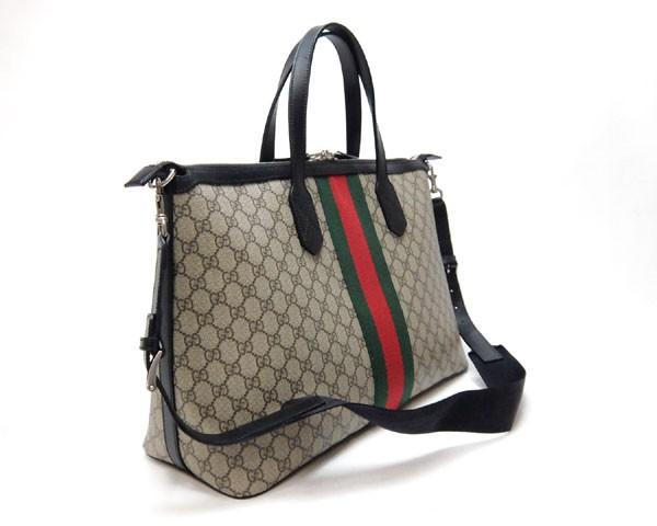 グッチ GUCCI バッグ ダッフルバッグ ショルダーバッグ 2WAY GGスプリーム ベージュ エボニー グリーン レッド シルバー金具  メンズ 359261​