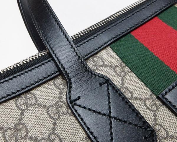 グッチ GUCCI バッグ ダッフルバッグ ショルダーバッグ 2WAY GGスプリーム ベージュ エボニー グリーン レッド シルバー金具  メンズ 359261​