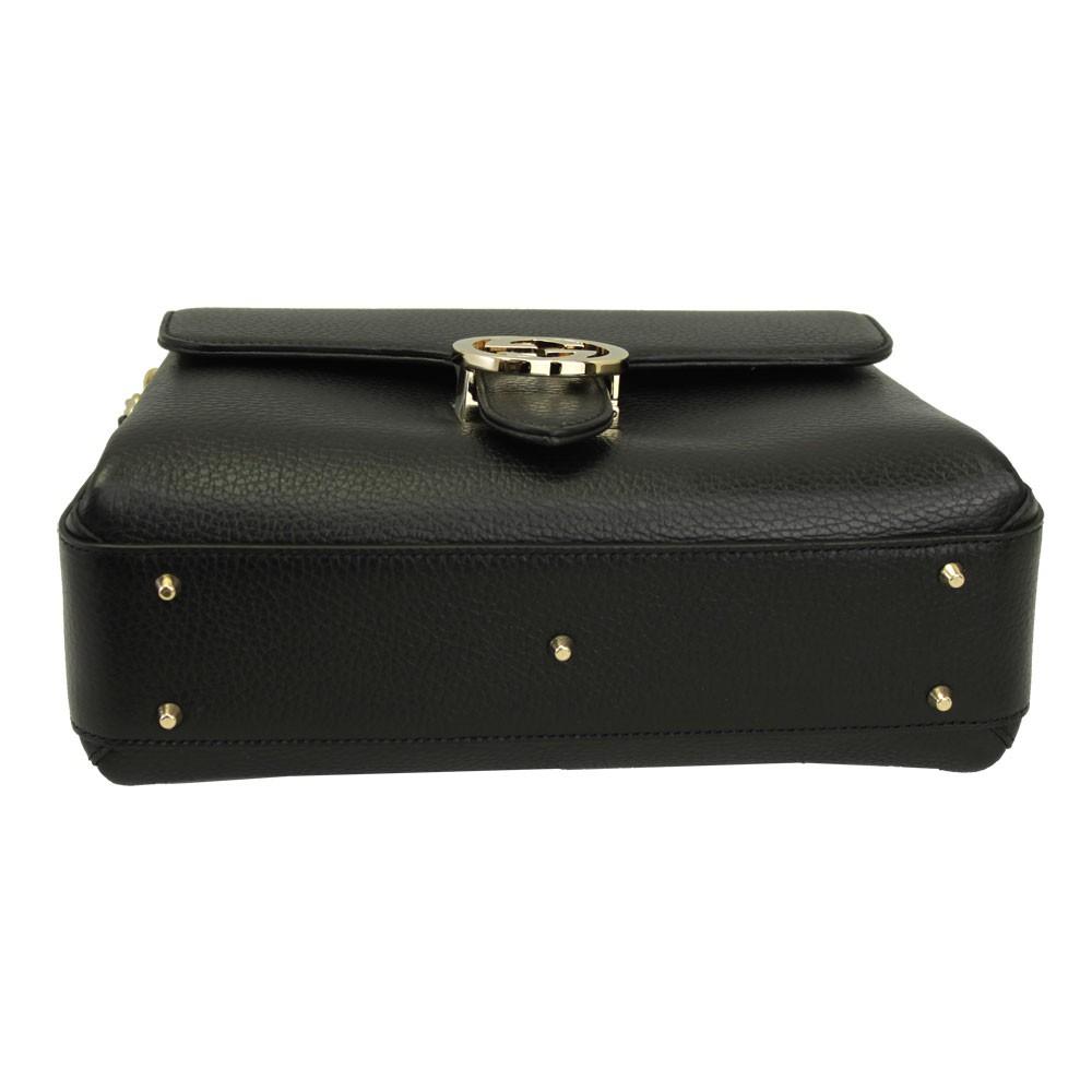 グッチ バッグ レザー ブラック 510302 GUCCI チェーンショルダーバッグ インターロッキングG 510302 CA00G 1000 