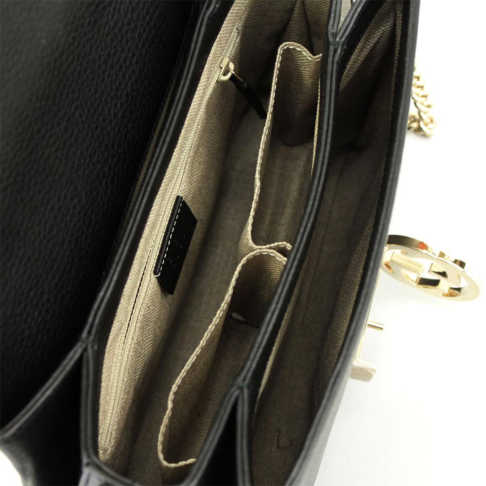 グッチ バッグ レザー ブラック 510302 GUCCI チェーンショルダーバッグ インターロッキングG 510302 CA00G 1000 