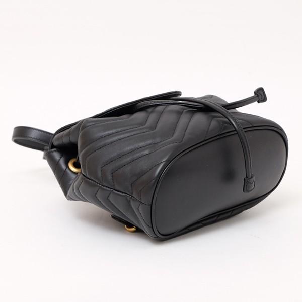 グッチ GUCCI GGマーモント キルティング レザー バックパック リュックサック ブラック [レディース] 528129 DRW4T 1000 