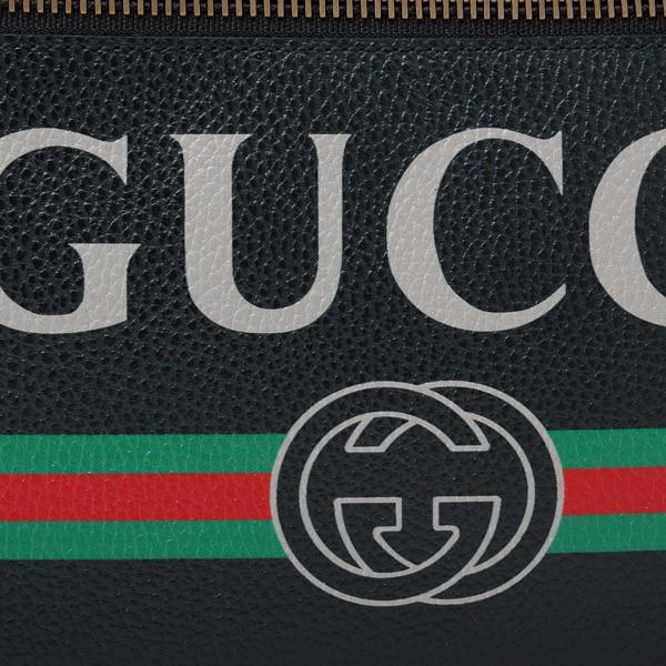 グッチ GUCCI グッチプリント レザー ショルダーバッグ メッセンジャー ブラック [メンズ] 523589 0QRAT 8163 