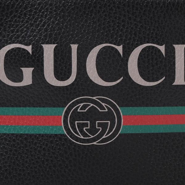 グッチ GUCCI グッチプリント レザー ショルダーバッグ ブラック [メンズ] 523591 0QRAT 8163 
