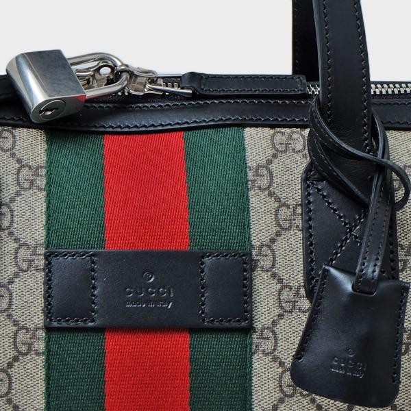 グッチ GUCCI GGスプリーム ダッフルバッグ ベージュ×エボニー [メンズ] 359261 KHNGN 9692 