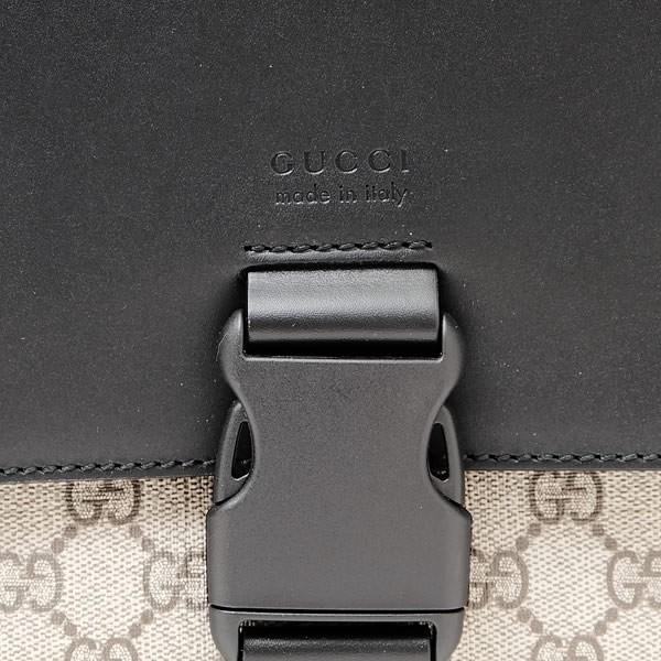グッチ GUCCI GG柄 GGスプリーム キャンバス スモール メッセンジャー ショルダーバッグ ベージュ×ブラック [メンズ] 473877 K5RLX 9769