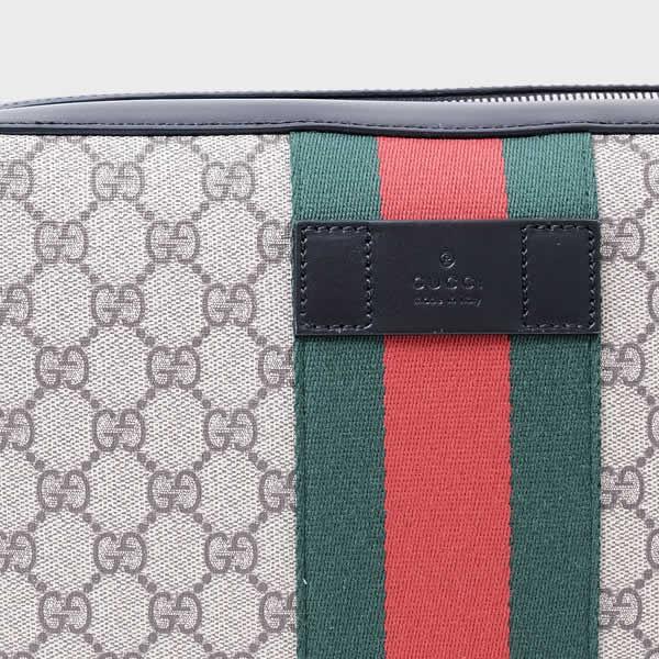 グッチ GUCCI GGスプリーム キャンバス ショルダーバッグ メッセンジャーバッグ ベージュ×ダークブラウン 450955 K6RGN 9692 