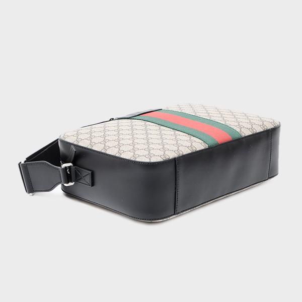 グッチ GUCCI GGスプリーム キャンバス ショルダーバッグ メッセンジャーバッグ ベージュ×ダークブラウン 450955 K6RGN 9692 