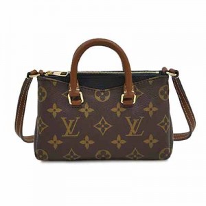 ルイヴィトン LOUIS VUITTON モノグラム LV 2WAY ミニバッグ 斜めがけ クロスボディバッグ ナノ・パラス ノワール　M61416