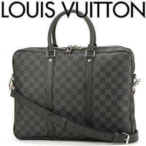 ルイ・ヴィトン  LOUIS VUITTON ダミエグラフィット バッグ ブリーフケース グレー ブラック N41478 