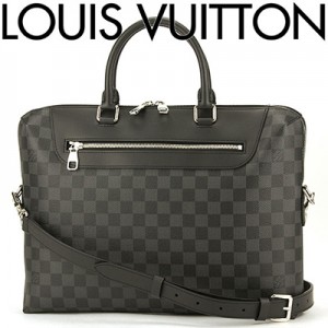 ルイ・ヴィトン LOUIS VUITTON ダミエグラフィット バッグ ブリーフケース グレー　ブラック N48260 