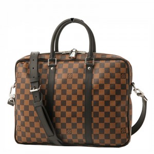 ルイ・ヴィトン LOUIS VUITTON ダミエ バッグ ブリーフケース 2WAY エベヌ N41466 