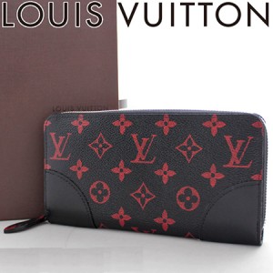 ルイヴィトンLOUIS VUITTON モノグラム ルージュ　ジッピーウォレットラウンドファスナー 長財布  M60974