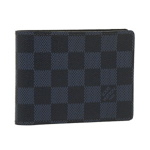ルイヴィトン 財布 LOUIS VUITTON ダミエコバルト ポルトフォイユ・ミュルティプル 2つ折り財布 N63211​