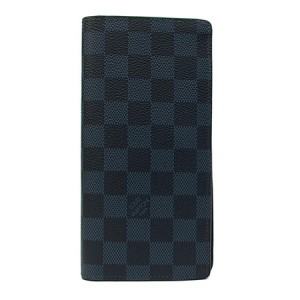 ルイヴィトン ダミエ・コバルト　ポルトフォイユ・ブラザ　小銭入れ付長財布　N63212