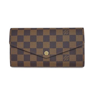 ルイヴィトン 二つ折り長財布 ポルトフォイユ・サラ ダミエ/エベヌ N63209