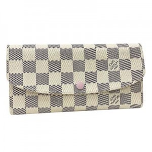 ルイヴィトン 長財布 LOUIS VUITTON ポルトフォイユ エミリー ダミエ アズール ローズ バレリーヌ N41625