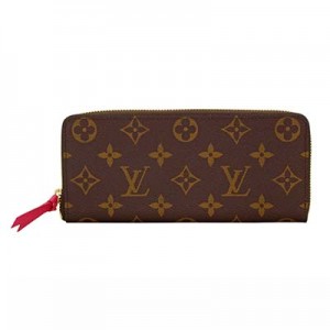 ルイ ヴィトンLOUIS　VUITTON　モノグラム　ラウンドファスナー長財布　ポルトフォイユ　クレマンス　Hot Pink　ホットピンク　M42119