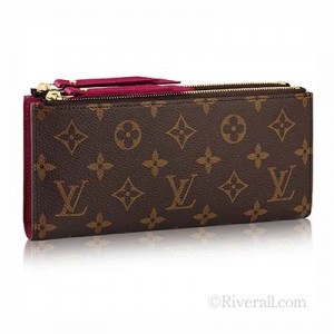 ルイヴィトン 財布 LOUIS VUITTON 【ポルトフォイユ・アデル】 フューシャ モノグラム･キャンバス m61269