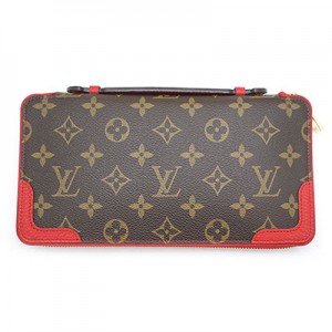 LOUIS VUITTON ルイ・ヴィトン デイリー・オーガナイザー モノグラム×レッド 長財布 M61452 
