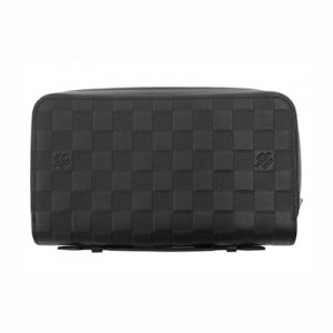 ルイヴィトン 長財布 ダミエ・アンフィニ ジッピー XL  LOUIS VUITTON ハンドル付き ヴィトン 財布 メンズ クラッチバッグ  N61254​