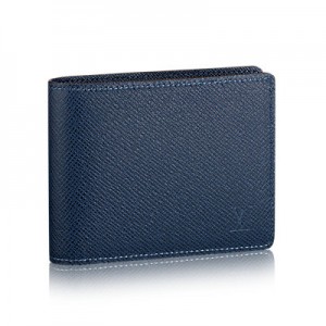 ルイヴィトン LOUIS VUITTON タイガ 財布 二つ折り グラシエ グレー M32809