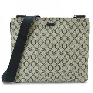 グッチ ショルダーバッグ GUCCI メッセンジャーバッグ JOY/ジョイ GGプラス/PVC ベージュ×ネイビー 201446 KGDIN 4075