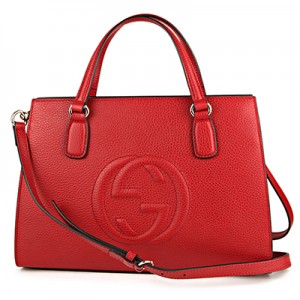 グッチ ハンドバッグ GUCCI  バッグ ソーホー SOHO トップハンドル レディース HIBISCUS RED ハイビスカスレッド 赤 インターロッキングG エンボス 2WAY フェミニン エレガント 431571 CAO0G 