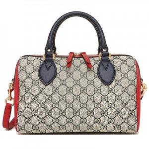 グッチ ハンドバッグ レディース GUCCI  ベージュ レッド ネイビー  409529 KLQIG 4096