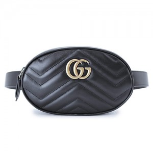 グッチ ベルト バッグ レディース GUCCI GGマーモント キルティングレザー 黒 ブラック 476434 DSVRT 1000 