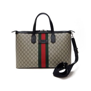 グッチ GUCCI バッグ ダッフルバッグ ショルダーバッグ 2WAY GGスプリーム ベージュ エボニー グリーン レッド シルバー金具  メンズ 359261​