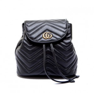 グッチ GUCCI GGマーモント キルティング レザー バックパック リュックサック ブラック [レディース] 528129 DRW4T 1000 