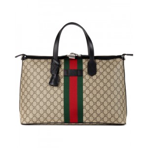 グッチ GUCCI GGスプリーム ダッフルバッグ ベージュ×エボニー [メンズ] 359261 KHNGN 9692 