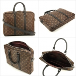 ルイ・ヴィトン LOUIS VUITTON モノグラム バッグ ブリーフケース ブラウン M52005 