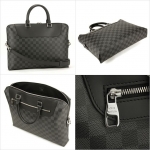 ルイ・ヴィトン LOUIS VUITTON ダミエグラフィット バッグ ブリーフケース グレー　ブラック N48260 