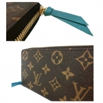 ルイヴィトン  長財布 LOUIS VUITTON ラウンドファスナー ポルトフォイユ クレマンス / モノグラム テュルコワーズ M60858