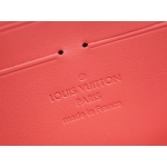 ルイヴィトン LOUIS VUITTON　モノグラム・ヴェルニ レイユール ラウンドジップ長財布 ジッピーウォレット ポピーペタル M58036