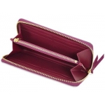ルイヴィトンLOUIS VUITTON ヴェルニ ラウンドファスナー長財布 ポルトフォイユ・クレマンス　マゼンタ　M90972