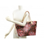 ルイヴィトンバッグ　LOUIS VUITTON　トートバッグ　ポーチ付き　モノグラム　ジャングル・ドット　ネヴァーフルMM　シュガーピンクポピー　M41979