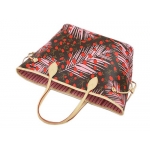 ルイヴィトンバッグ　LOUIS VUITTON　トートバッグ　ポーチ付き　モノグラム　ジャングル・ドット　ネヴァーフルMM　シュガーピンクポピー　M41979