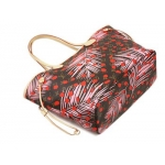 ルイヴィトンバッグ　LOUIS VUITTON　トートバッグ　ポーチ付き　モノグラム　ジャングル・ドット　ネヴァーフルMM　シュガーピンクポピー　M41979