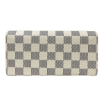 ルイヴィトン 長財布 LOUIS VUITTON ポルトフォイユ エミリー ダミエ アズール ローズ バレリーヌ N41625