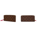 ルイ ヴィトンLOUIS　VUITTON　モノグラム　ラウンドファスナー長財布　ポルトフォイユ　クレマンス　Hot Pink　ホットピンク　M42119