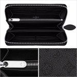 ルイヴィトン  LOUIS VUITTON サイフ LV ランドファスナー長財布 「ジッピー・ウォレット」 ノワール マヒナ m58428