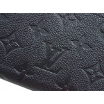 イヴィトン LOUIS VUITTON　モノグラム・アンプラント　ラウンドジップ長財布　ポルトフォイユ・クレマンス　ノワール　M60171