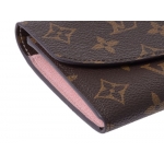 ルイヴィトン LOUIS VUITTON  長財布 レディース ポルトフォイユ・エミリー モノグラム ローズ・バレリーヌ M61289
